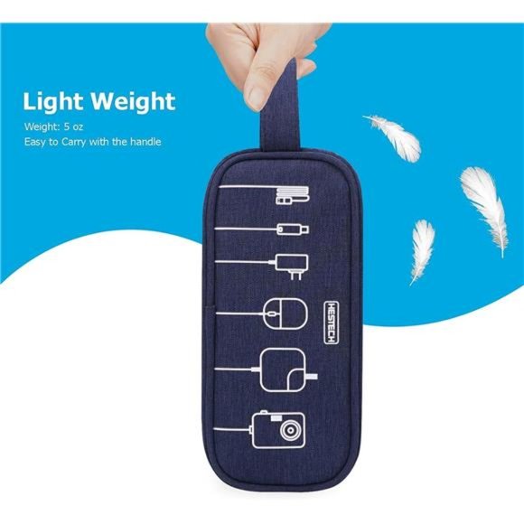 Electronics Organizer Cable Organizer Bag Portable Waterproof Bag - Picture 3 of 6